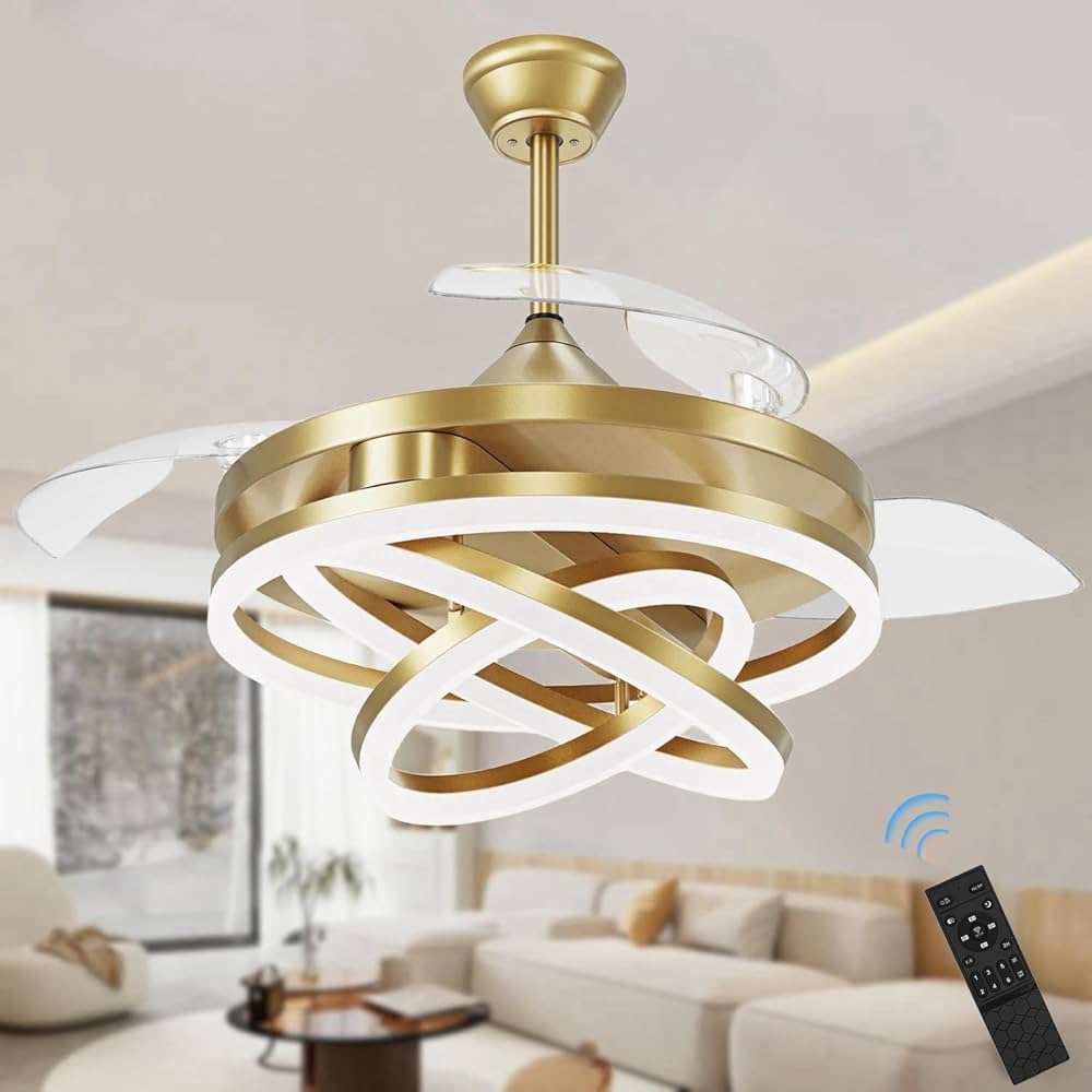 F♡ Amazon.com: TXCSLY Retractable Ceiling Fan, 42 Inch